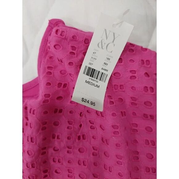 New York and Company Pink Tank Top - Picture 4 of 8